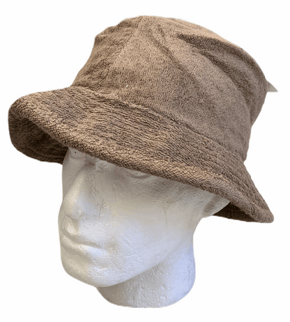 Terry Towelling Bucket Hat – Khaki S/M, view 4