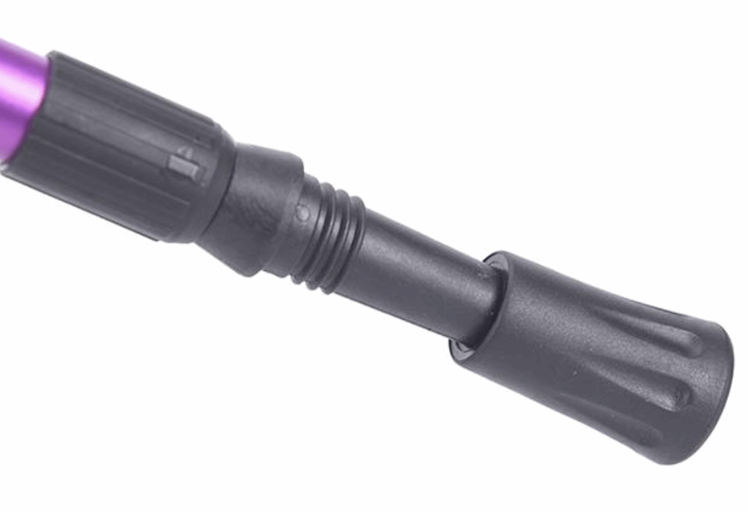 Telescopic Anti-Shock Hiking Pole - Black, view 5