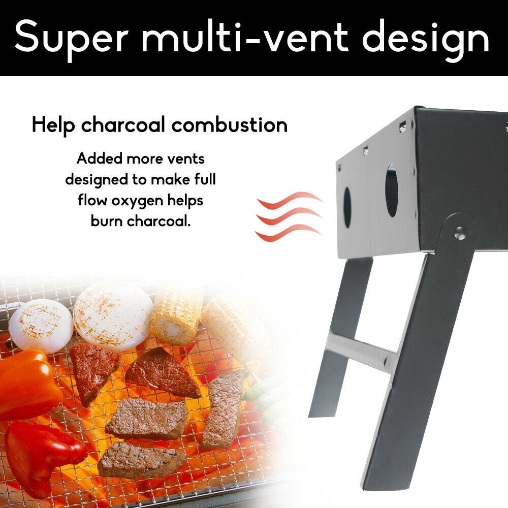 Flat-Pack Portable Charcoal BBQ Grill, view 3
