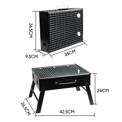 Flat-Pack Portable Charcoal BBQ Grill, view 10