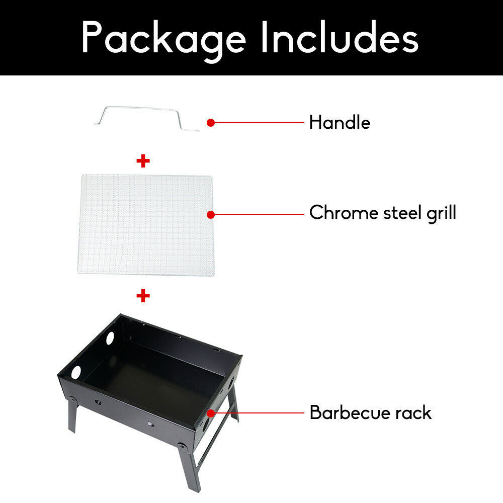 Flat-Pack Portable Charcoal BBQ Grill, view 11