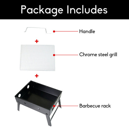 Flat-Pack Portable Charcoal BBQ Grill, view 11