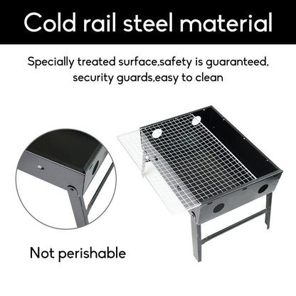 Flat-Pack Portable Charcoal BBQ Grill, view 12