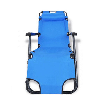 Reclining Sun Lounge Chair – Folding Blue, view 2