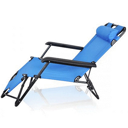 Reclining Sun Lounge Chair – Folding Blue, view 8