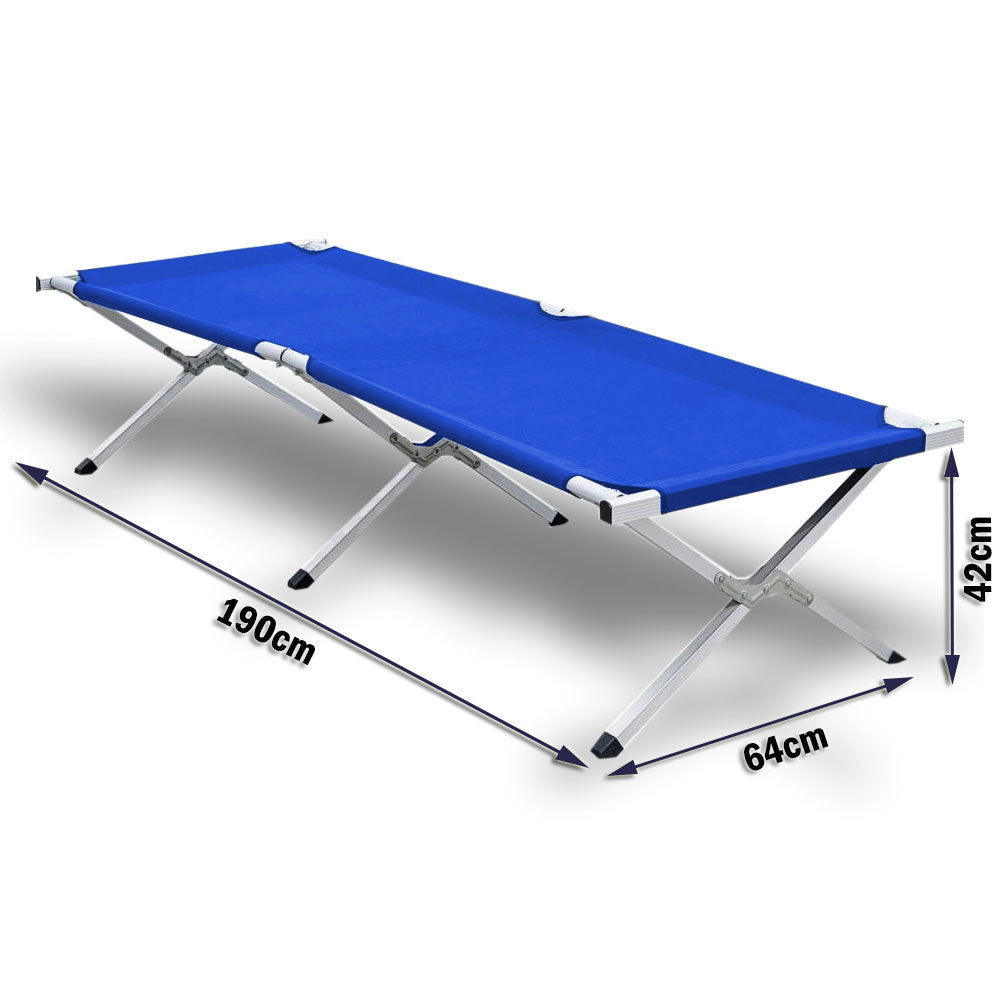 Folding Camp Bed – Lightweight Aluminium with Carry Bag, view 9