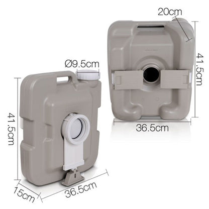 Portable Camping Toilet 10L with Water Tank, view 3