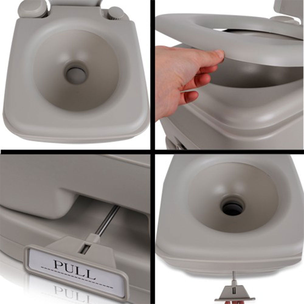 Portable Camping Toilet 10L with Water Tank, view 12