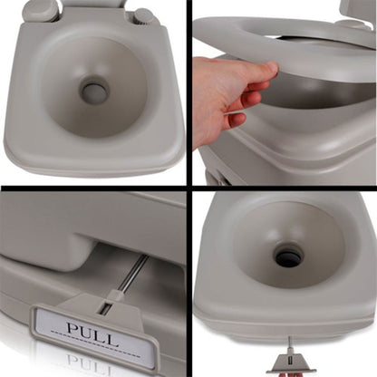 Portable Camping Toilet 10L with Water Tank, view 12