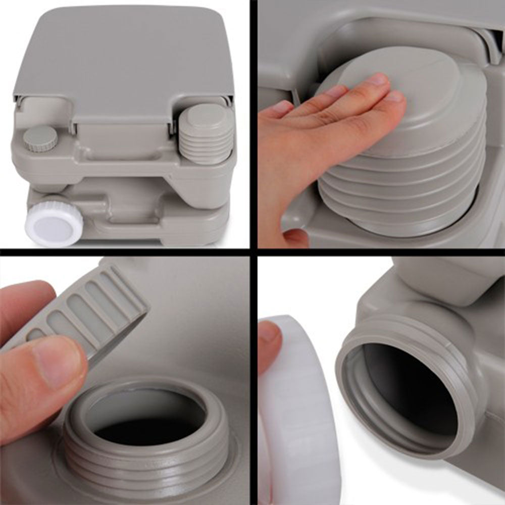 Portable Camping Toilet 10L with Water Tank, view 14