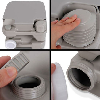 Portable Camping Toilet 10L with Water Tank, view 14