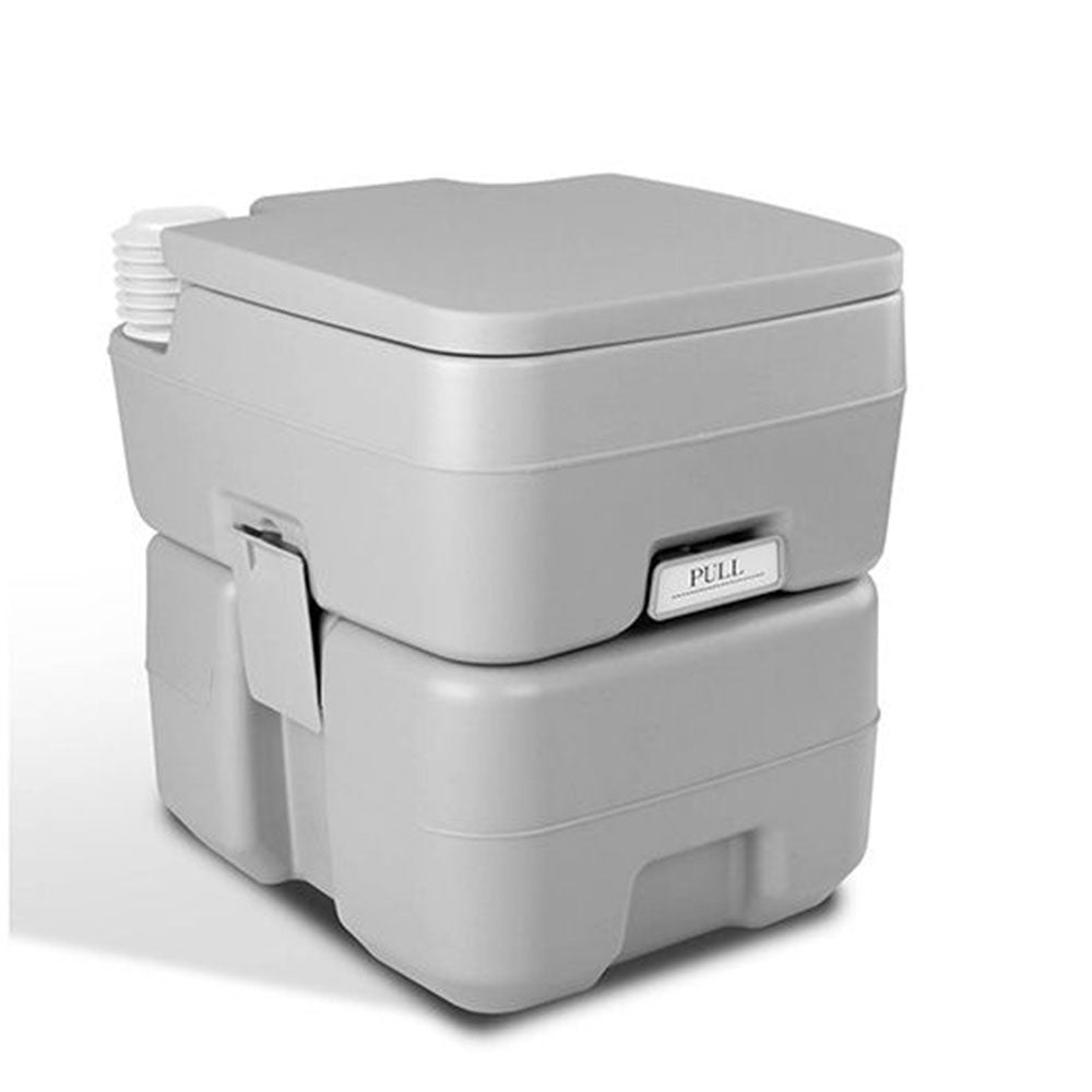 Portable Camping Toilet 20L with Carry Bag - Grey, view 3