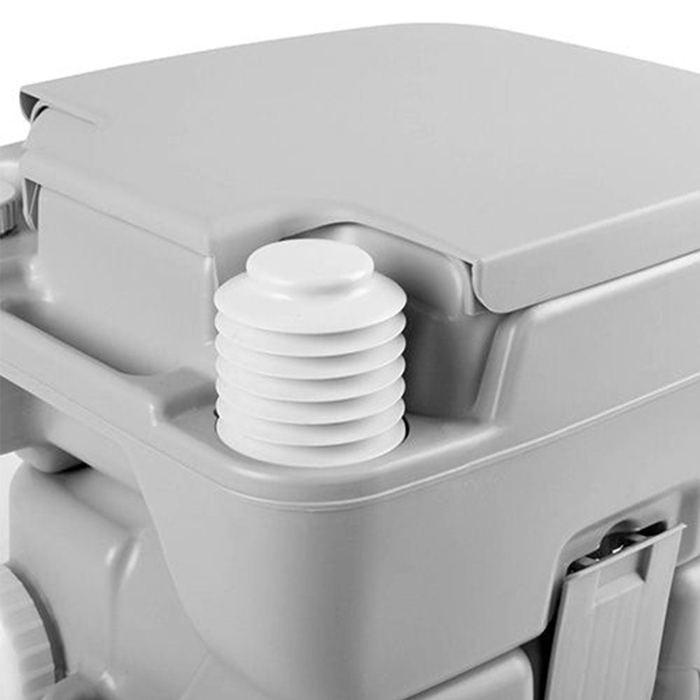 Portable Camping Toilet 20L with Carry Bag - Grey, view 6