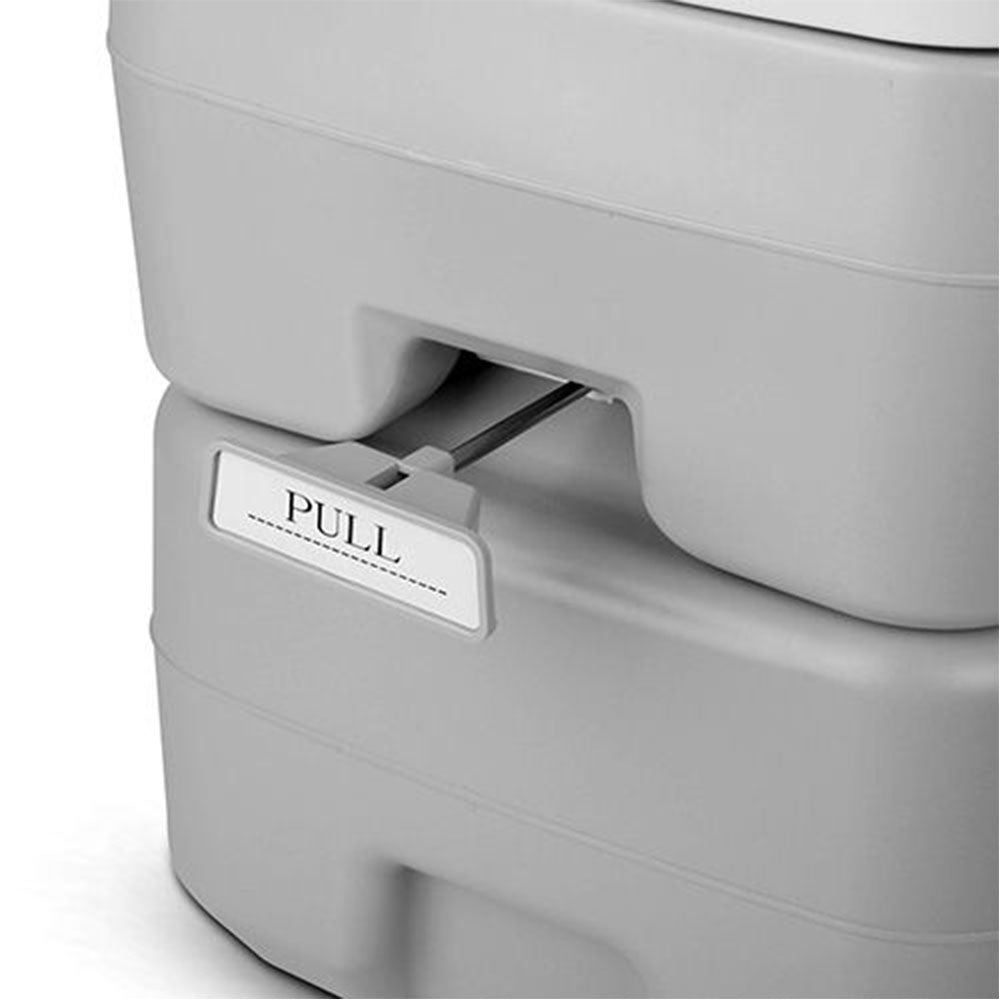 Portable Camping Toilet 20L with Carry Bag - Grey, view 8