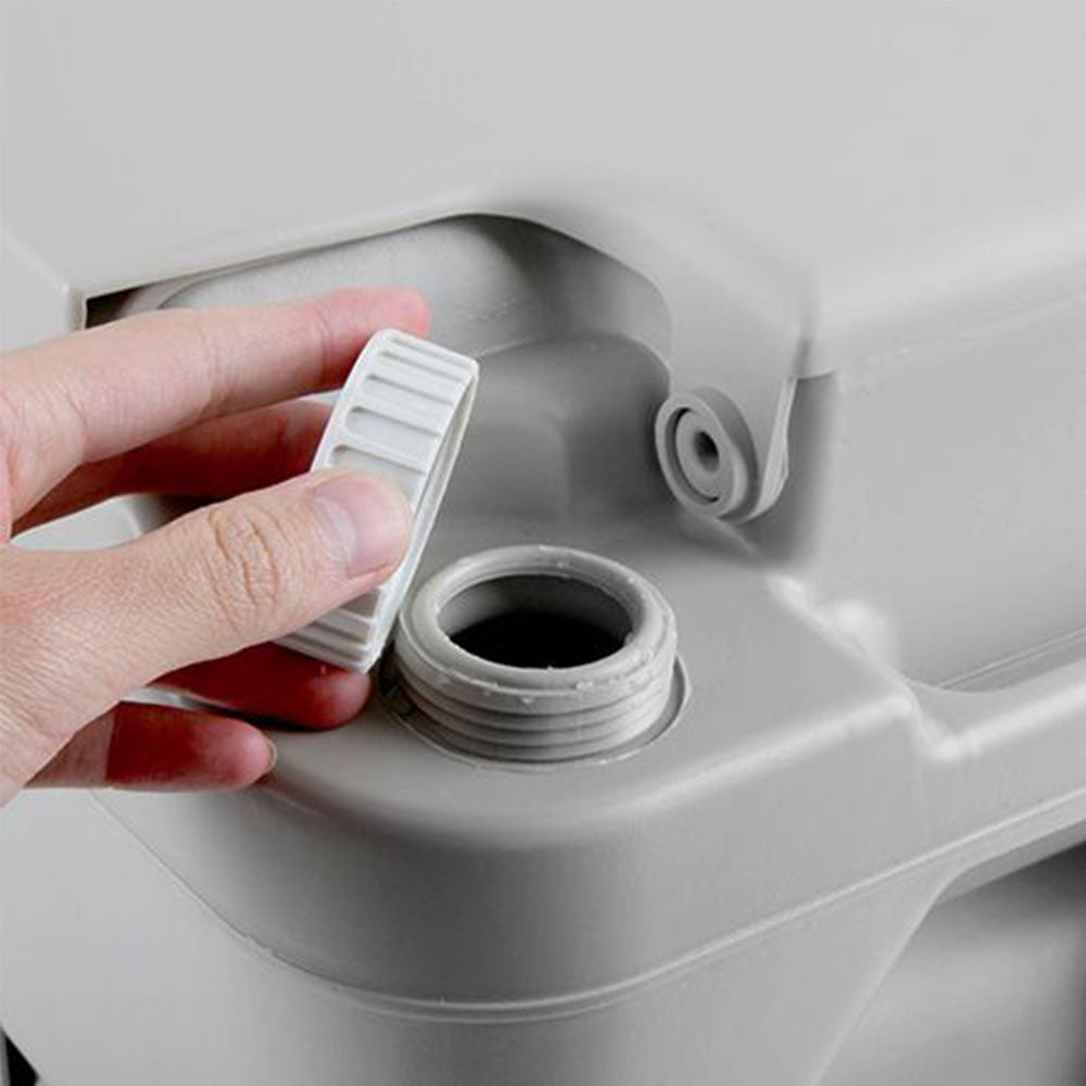 Portable Camping Toilet 20L with Carry Bag - Grey, view 9