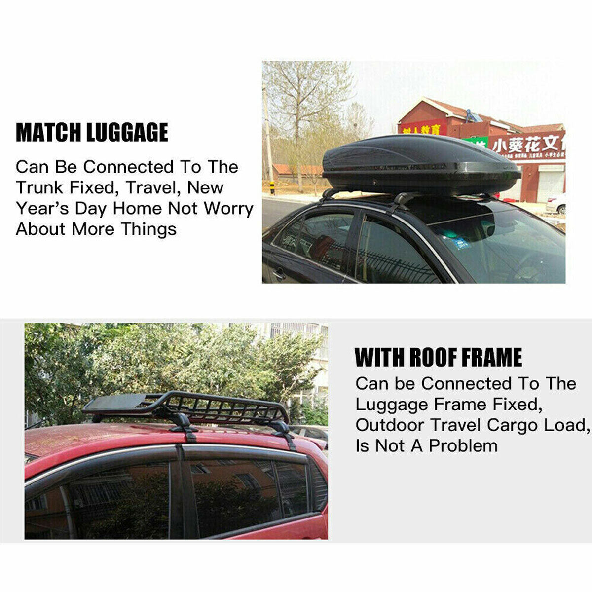 100cm Universal Aluminium Roof Rack Cross Bars, view 5