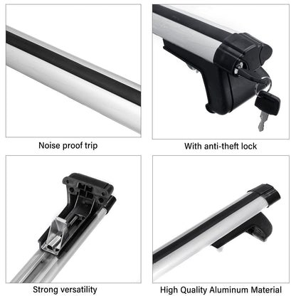 125cm Adjustable Aluminium Roof Rack Cross Bars, view 7