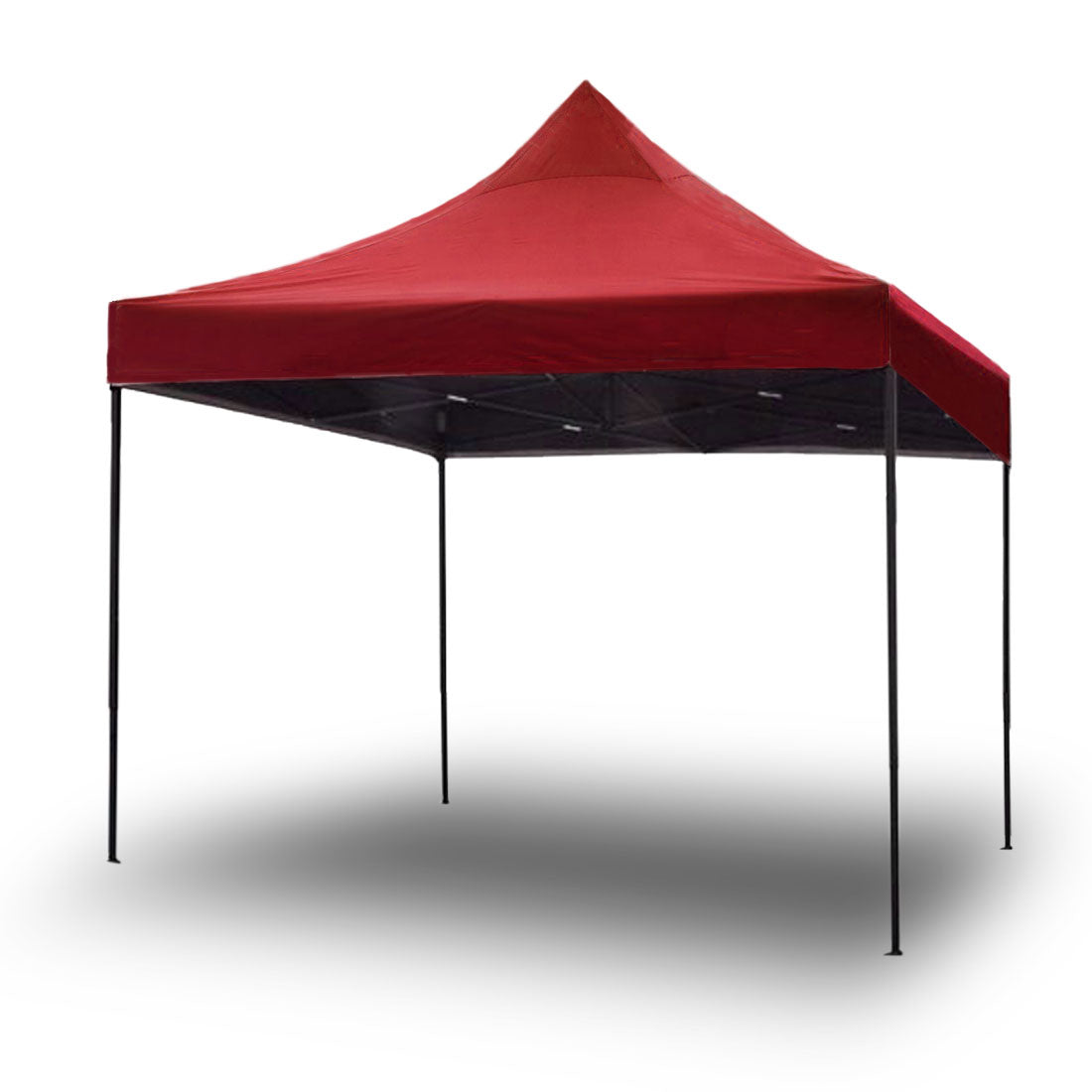 3x3m Pop-Up Gazebo – PVC Oxford Canopy, Red
