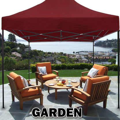 3x3m Pop-Up Gazebo with Side Walls – Red, view 5