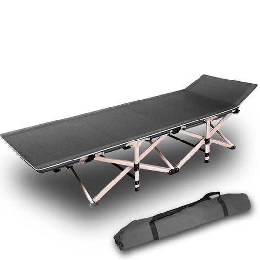 Folding Camping Stretcher Bed – 160kg Grey
