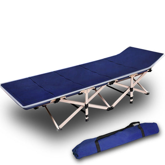 Foldable Camping Stretcher Bed – Single Navy