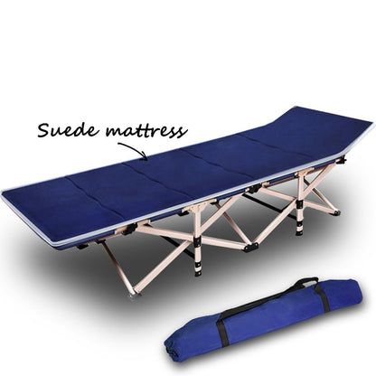 Foldable Camping Stretcher Bed – Single Navy, view 2