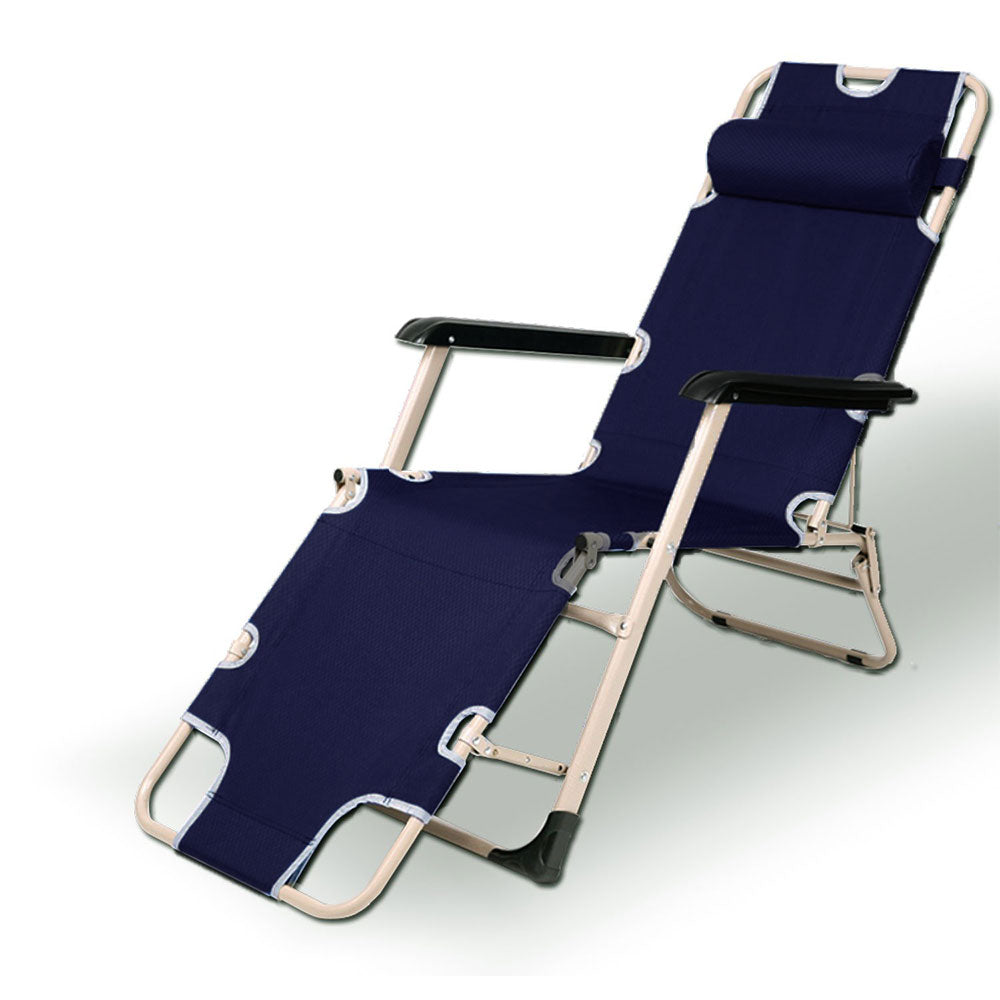 Folding Reclining Lounge Chair – Navy