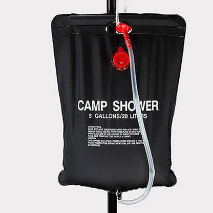 Pop Up Shower Tent with 20L Camping Shower Bag - Blue, view 9