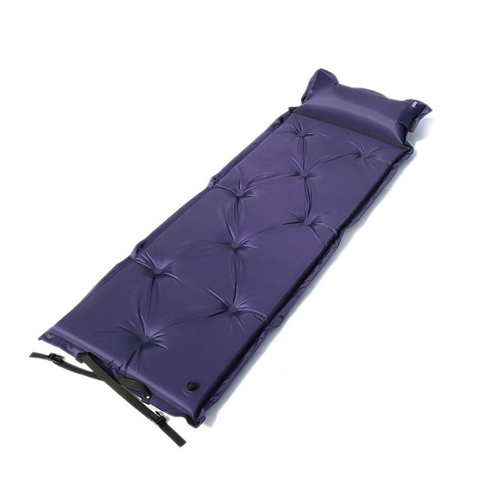 Self-Inflating Camping Mattress with Pillow – Navy