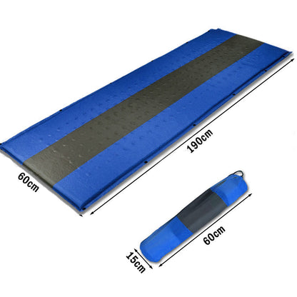 Single Self-Inflating Sleeping Mat – Blue, 5cm Foam, view 9
