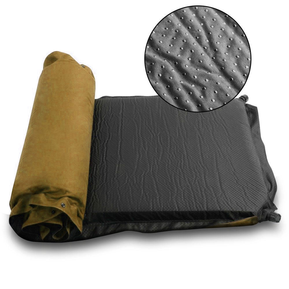 Single Self-Inflating Camping Mat – Flocked Beige, view 2