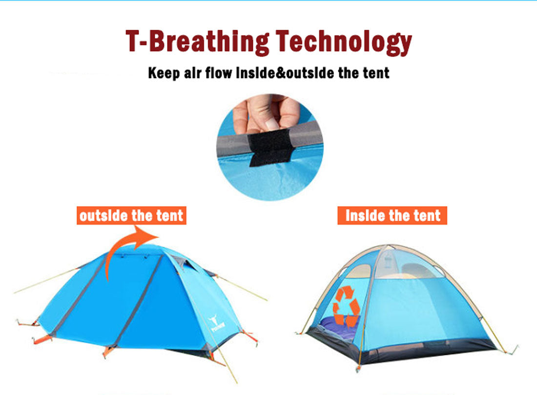 2-Person Lightweight Hiking Tent – Waterproof, view 4