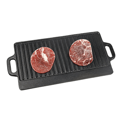 Cast Iron Reversible Griddle Plate 46 x 22cm