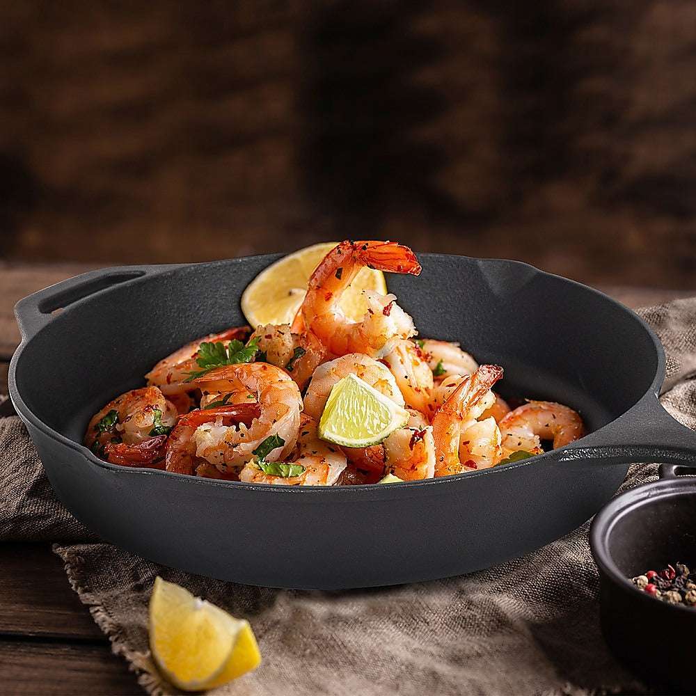 30cm Pre-Seasoned Cast Iron Skillet, view 2