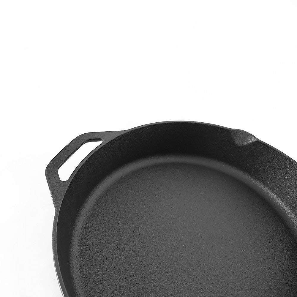 30cm Pre-Seasoned Cast Iron Skillet, view 6