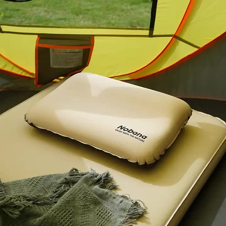 Auto Self-Inflating 3D Sponge Camp Pillow, view 2
