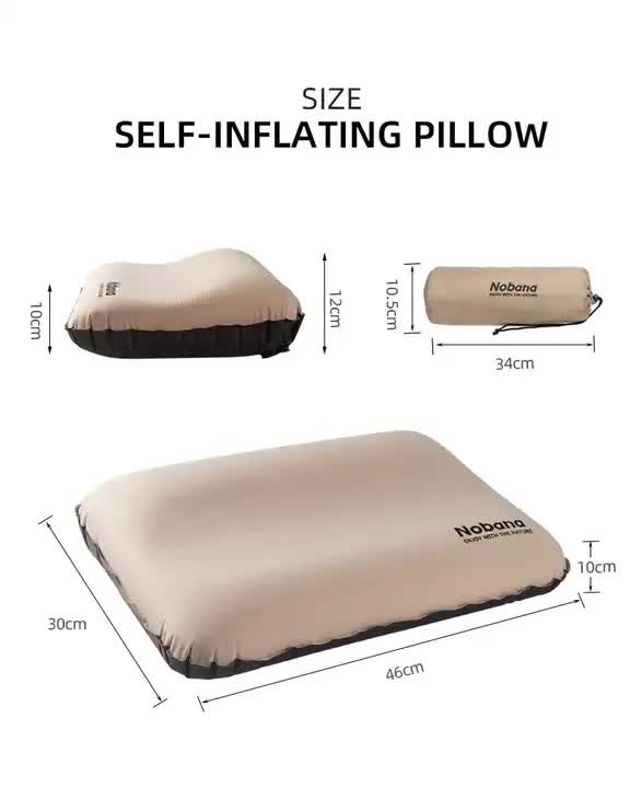 Auto Self-Inflating 3D Sponge Camp Pillow, view 3