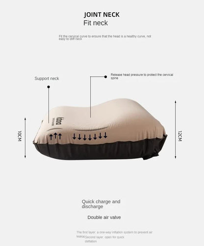 Auto Self-Inflating 3D Sponge Camp Pillow, view 4