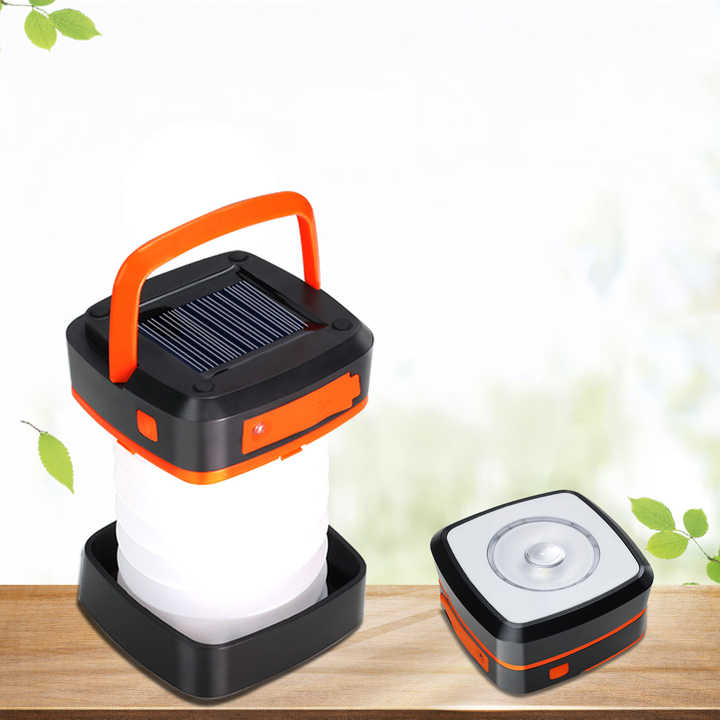 Collapsible Solar LED Camping Lantern – USB Charging