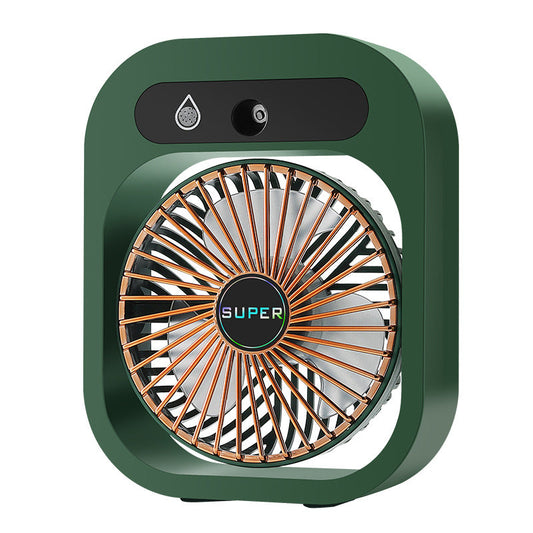 Portable USB Misting Fan 1200mAh - Green