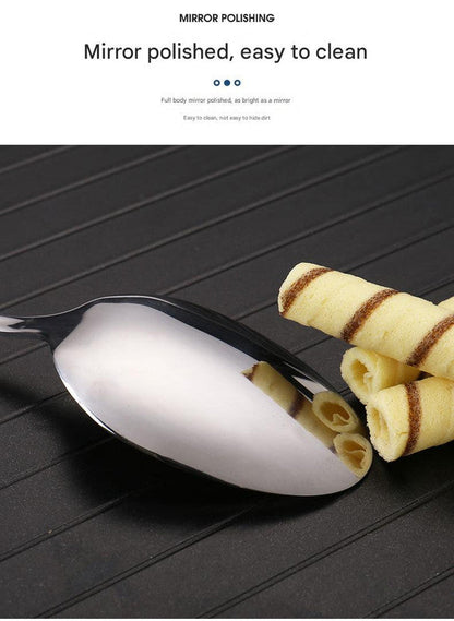 Gold Camping Cutlery Set with Plate & Teaspoon, view 4