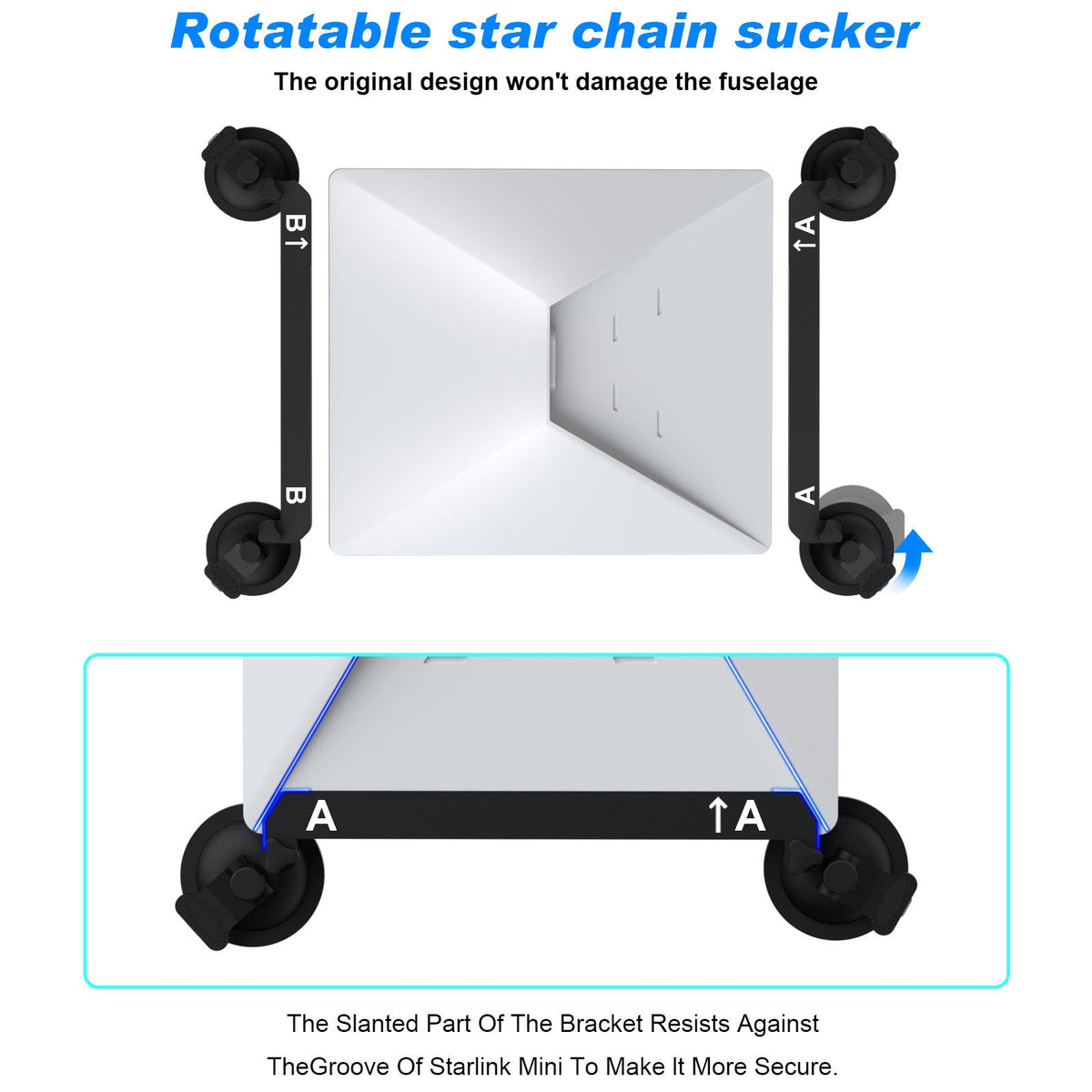 Starlink Mini Suction Cup Vehicle Mount, view 2
