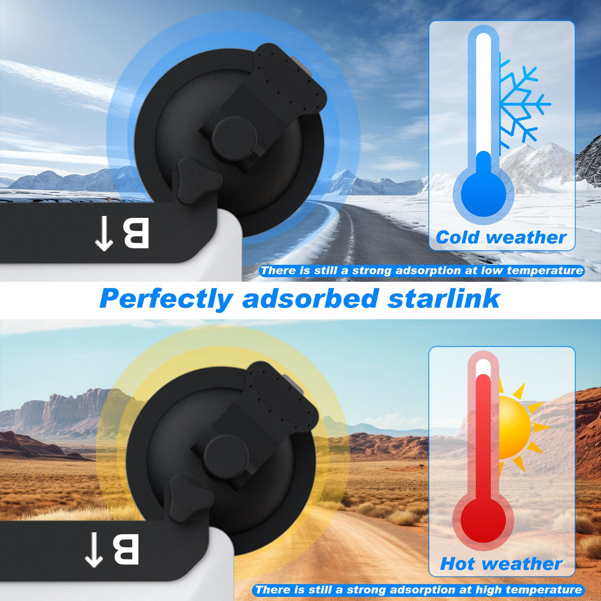 Starlink Mini Suction Cup Vehicle Mount, view 5