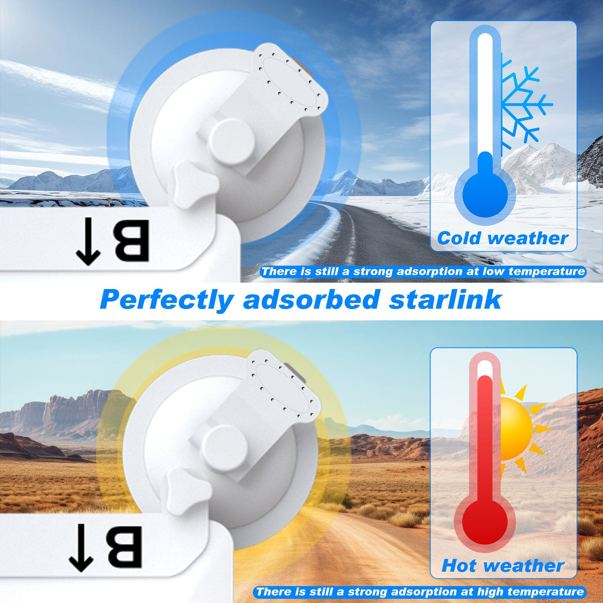 Starlink Mini Suction Cup Mount — Car, RV & Boat, view 5