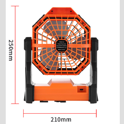 Rechargeable Camping Fan with LED Light 7800mAh, view 6