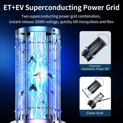 Rechargeable Mosquito Zapper & Camping Lantern 3600mAh, view 6