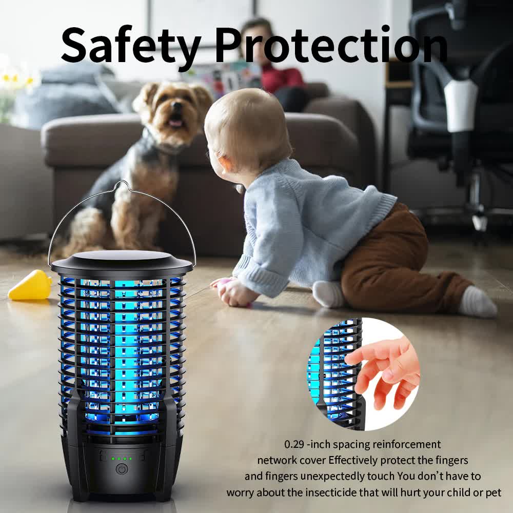 Rechargeable Mosquito Zapper & Camping Lantern 3600mAh, view 8