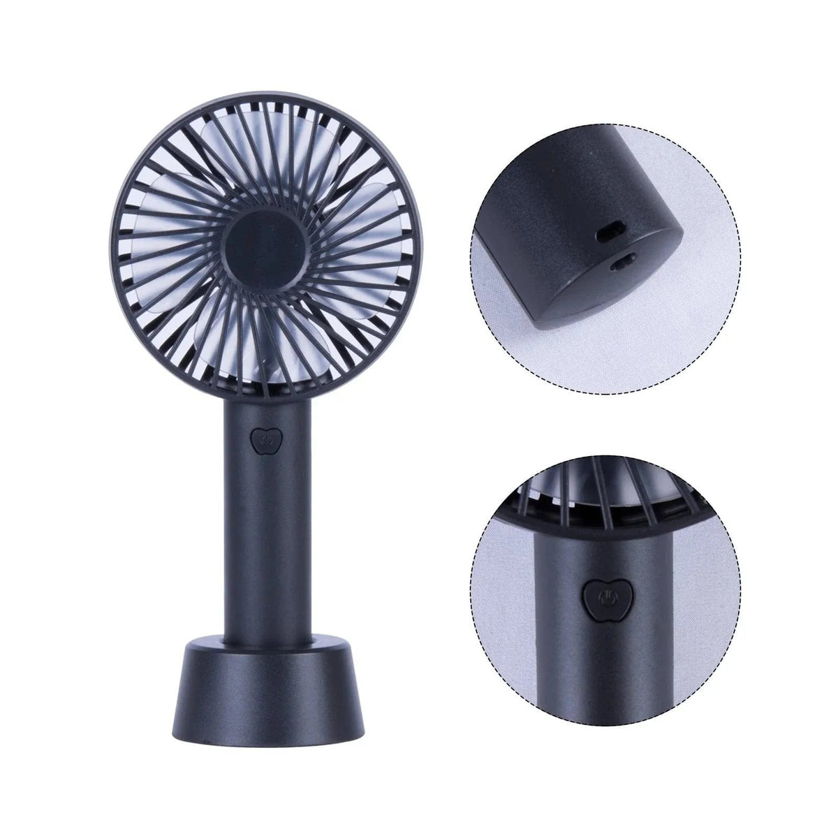 Mini Rechargeable Portable Fan with Table Stand, view 4