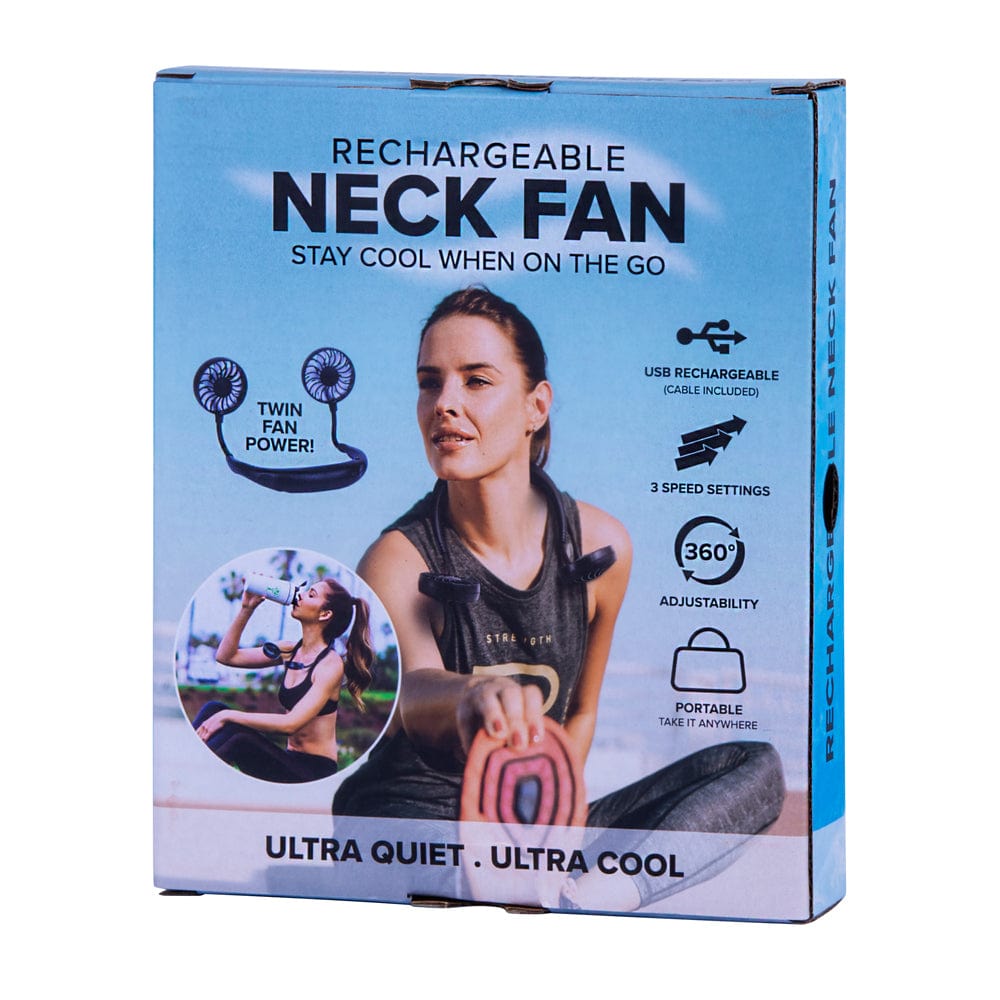 Rechargeable Neck Fan – 3-Speed Hands-Free Cooler, view 2