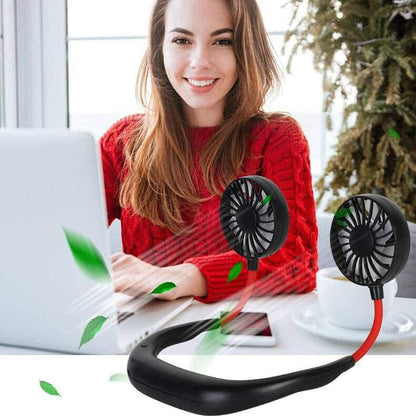 Rechargeable Neck Fan – 3-Speed Hands-Free Cooler, view 3